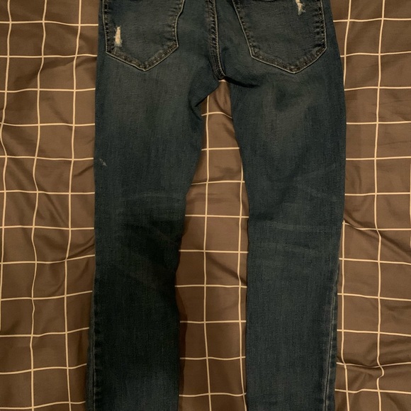 garage blue distressed jeans size 00 - Picture 4 of 4